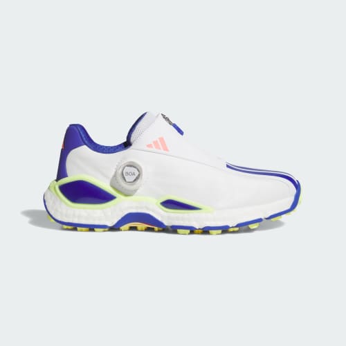 (Women) adidas CodeChaos 27 BOA Spikeless Golf Shoes Cloud White/Dual Indigo/Frozen Lemon KI5753
