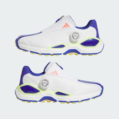 Sizing (W) adidas CodeChaos 27 BOA Scarpe Golf Spikeless Bianco/Indaco/Limone Ghiacciato KI5753