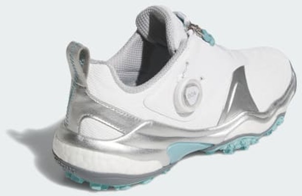 (Women) Adidas CodeChaos BOA 25 Spikeless Golf Shoes Cloud White/Silver Metallic/Mint Ton JQ7753 Purchase (Women) Adidas CodeChaos BOA 25 Spikeless Golf Shoes Cloud White/Silver Metallic/Mint Ton JQ7753