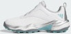 (Women) Adidas CodeChaos BOA 25 Spikeless Golf Shoes Cloud White/Silver Metallic/Mint Ton JQ7753