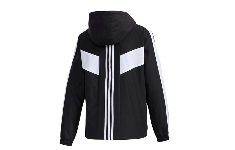 (Women) adidas Colorblock Adjustable Sports Jacket Black White FN6511