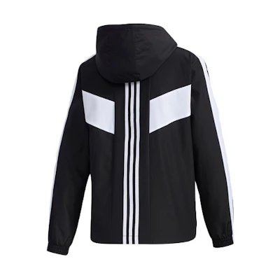 (Women) adidas Colorblock Adjustable Sports Jacket Black White FN6511