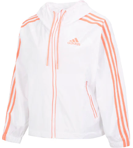 women-adidas-colorblock-striped-drawstring-hooded-jacket-white-ht-8752