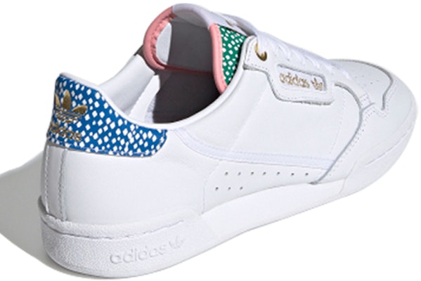 adidas originals Continental 80 低筒 板鞋 女款 白藍綠 Shop adidas originals Continental 80 低筒 板鞋 女款 白藍綠