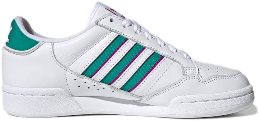 (女款)adidas Continental 80 Stripes '白色 荣耀绿色 紫红色' H04020 Order (女款)adidas Continental 80 Stripes '白色 荣耀绿色 紫红色' H04020