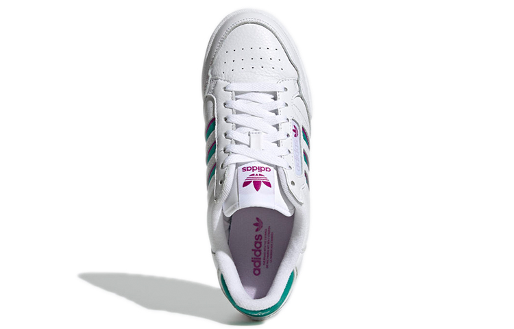 Purchase （女款）adidas Continental 80 Stripes '白色 荣耀绿色 紫红色' H04020