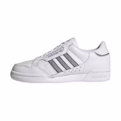 (W) adidas Continental 80 Stripes 'White Silver Metallic'