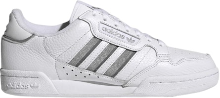 (Women) adidas Continental 80 Stripes 'White Silver Metallic' S42626 (Women) adidas Continental 80 Stripes 'White Silver Metallic' S42626