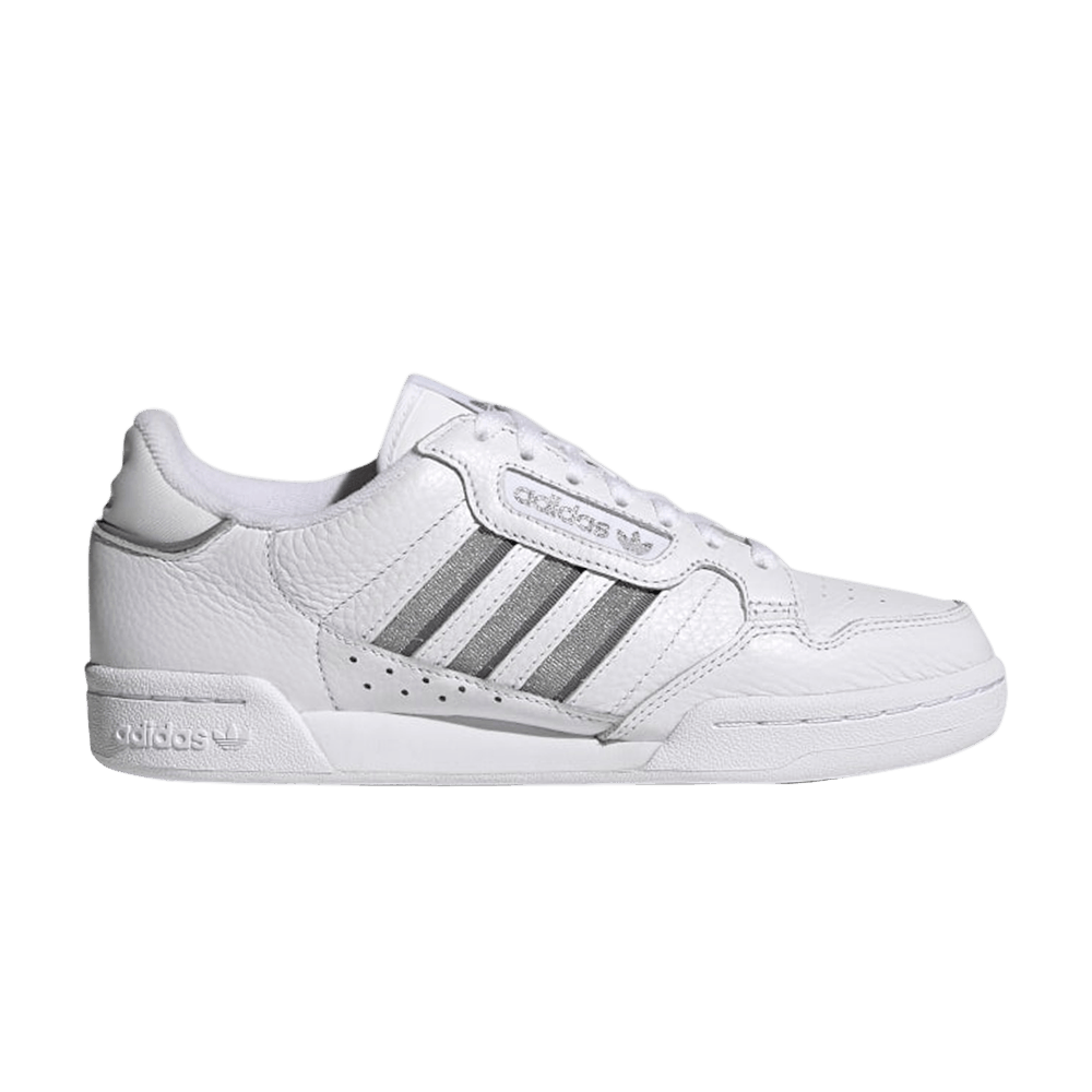 adidas continental 80 silver metallic