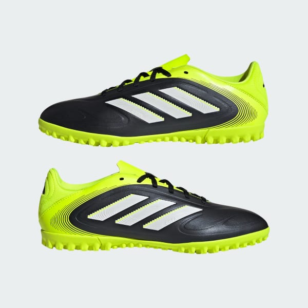 Cheap (W) Adidas Copa Pure.3 Club TF Zapatos de Fútbol Negro/Blanco/Limón Lucido JR2893