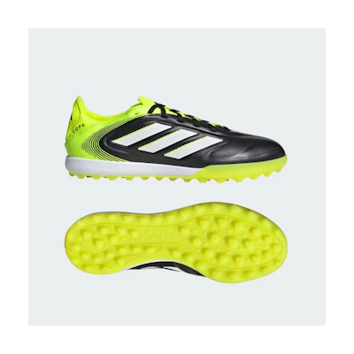 (W) Adidas Copa Pure 3 Pro TF Soccer Shoes Core Black/Cloud White/Lucid Lemon
