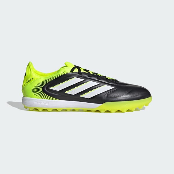 (W) Adidas Copa Pure 3 Pro TF Soccer Shoes Core Black/Cloud White/Lucid Lemon 圖 2
