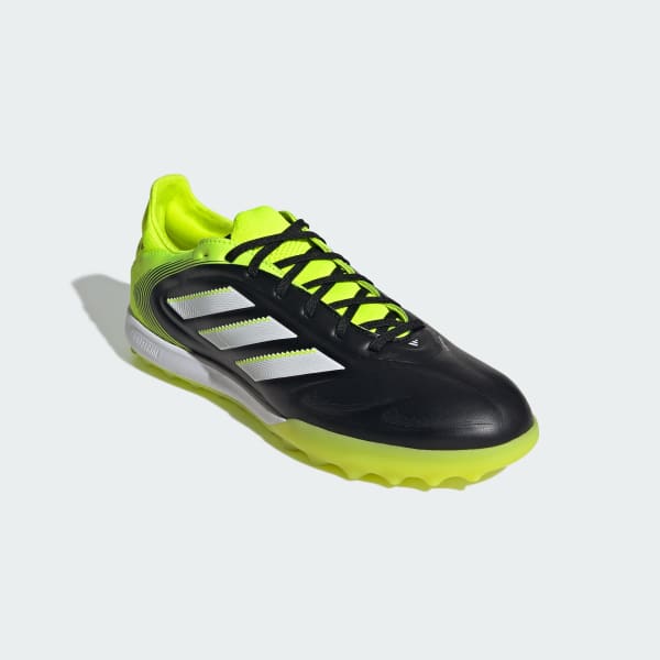 (W) Adidas Copa Pure 3 Pro TF Soccer Shoes Core Black/Cloud White/Lucid Lemon 圖 5