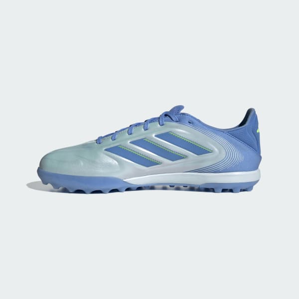 Sizing Adidas Copa Pure.3 Pro TF 藍色足球鞋 光影藍/藍色融合/清晰檸檬 JP5621