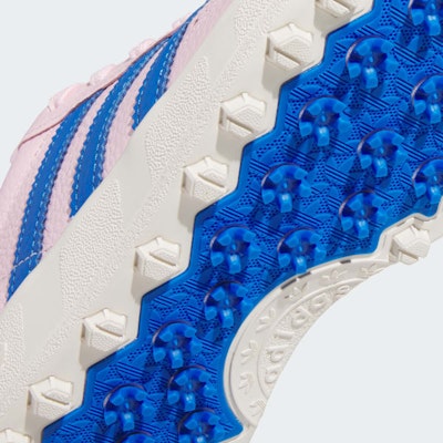 (W) Adidas Coscub 無釘高爾夫鞋 淡粉色/米白色/藍鳥色 JP8525 Cheap (W) Adidas Coscub 無釘高爾夫鞋 淡粉色/米白色/藍鳥色 JP8525