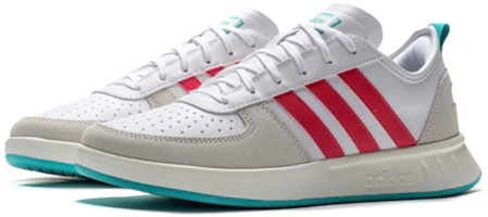 Lookbook adidas Court80s 低幫 板鞋 女款 白紅