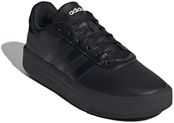 (Women) adidas Court Platform 'Black' GV8995 Lookbook (Women) adidas Court Platform 'Black' GV8995