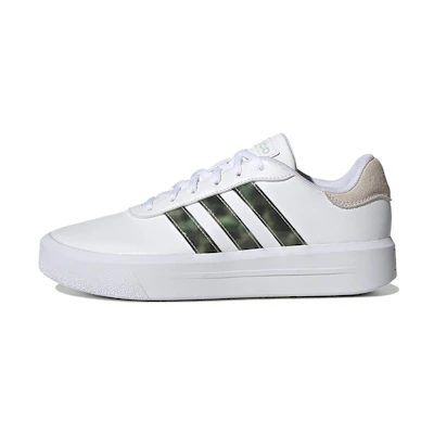 (W) adidas Court Platform 'White Linen Green'