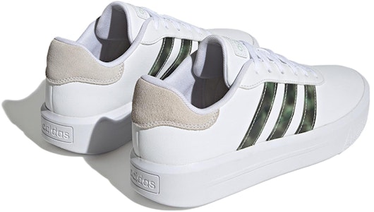 (W) adidas Court Platform 'Putih Linen Hijau' HP9434 Shop (W) adidas Court Platform 'Putih Linen Hijau' HP9434