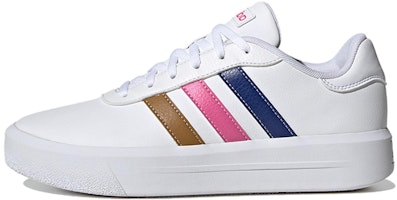 (Women) adidas Court Platform 'White Purple Pink Brown' HP9429 (Women) adidas Court Platform 'White Purple Pink Brown' HP9429