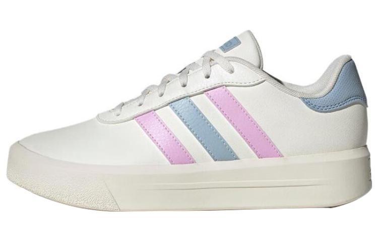 (Women) Adidas Court Platform Shoes 'Off White Lilac Blue' IE9987