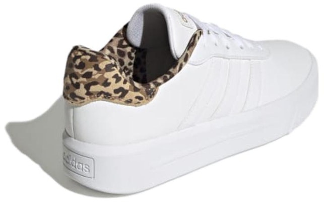 (W) Sepatu Platform adidas Court 'White Leopard' Putih GW9786 Shop (W) Sepatu Platform adidas Court 'White Leopard' Putih GW9786