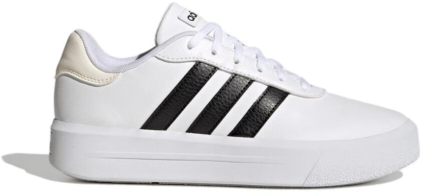 (Women) adidas Court Platform Shoes 'White Black' HQ4532 Order (Women) adidas Court Platform Shoes 'White Black' HQ4532