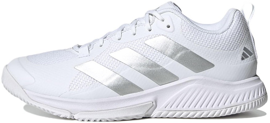 (Women) adidas Court Team Bounce 2.0 'White Silver Metallic' HR1235 Buy (Women) adidas Court Team Bounce 2.0 'White Silver Metallic' HR1235