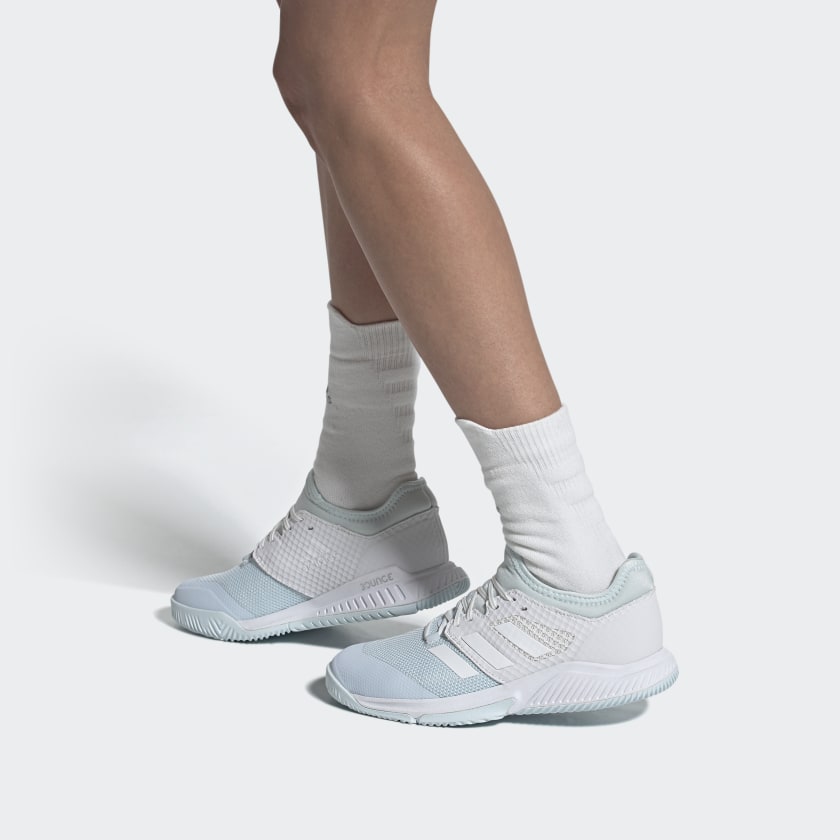 Sizing (W) adidas Court Team Bounce Blauw FU8323