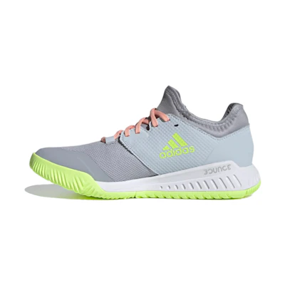 (W) adidas Court Team Bounce Indoor 'Gray Yellow White'