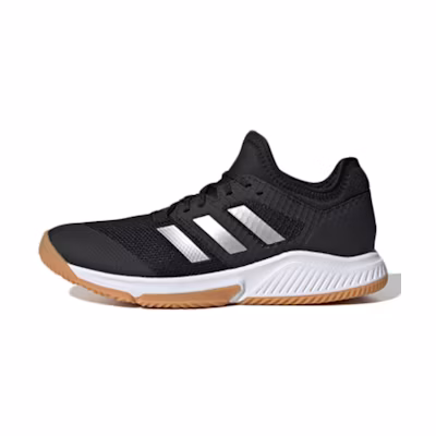 (W) adidas Court Team Bounce 'Black White Silver'