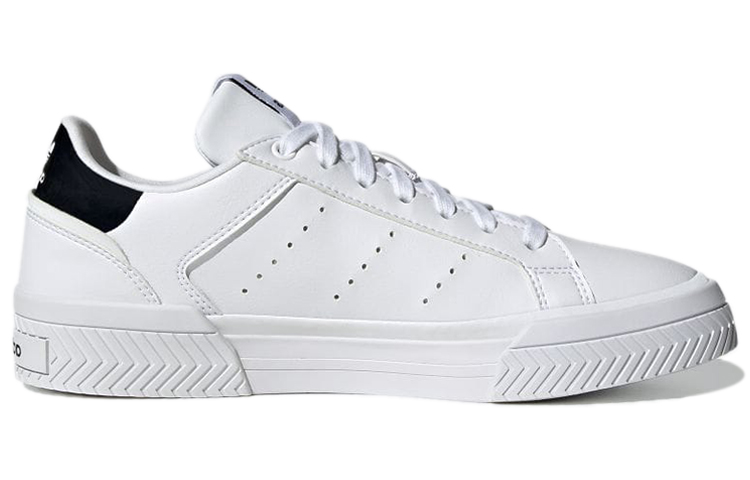 Lookbook adidas originals Court Tourino 低筒 板鞋 女款 白黑