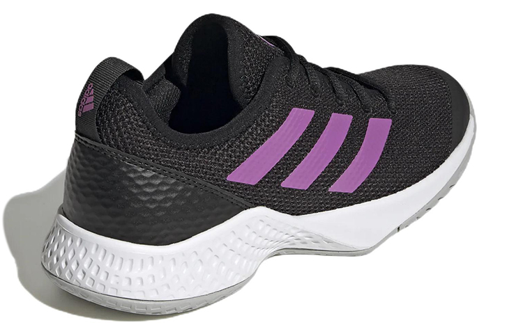 Shop adidas Courtflash 網球舒適耐磨鞋 女款 黑紫