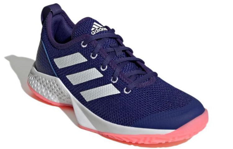 Lookbook adidas Court Flash 休閒 低筒 網球鞋 女款 紫色
