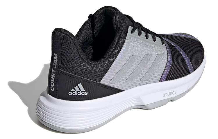 Shop (W) adidas CourtJam Bounce ''Noir Argent Métallique'' FX1525