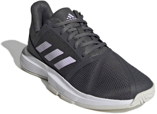 (Women) adidas CourtJam Bounce 'Grey Purple Tint' H69195 Lookbook (Women) adidas CourtJam Bounce 'Grey Purple Tint' H69195