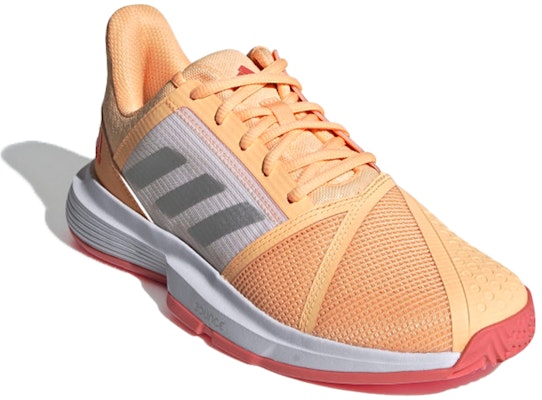 (Women) adidas CourtJam Bounce 'Orange Gray' FX1523 Lookbook (Women) adidas CourtJam Bounce 'Orange Gray' FX1523