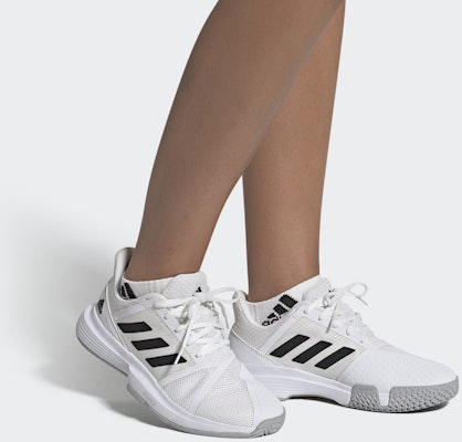(Women) adidas Courtjam Bounce 'White Black' EF2765 Sizing (Women) adidas Courtjam Bounce 'White Black' EF2765