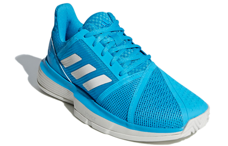 Lookbook (W) adidas Courtjam Bounce Tennisschuhe Blau/Weiß CG6365