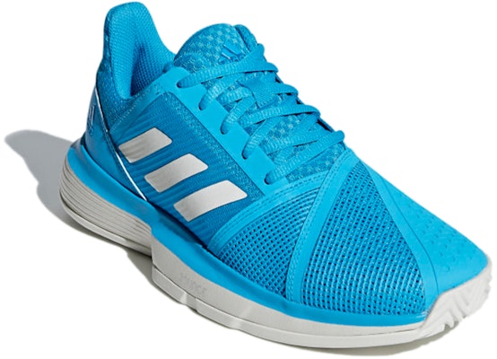 (Women) adidas Courtjam Bounce Clay Shoes Blue/White CG6365 Lookbook (Women) adidas Courtjam Bounce Clay Shoes Blue/White CG6365