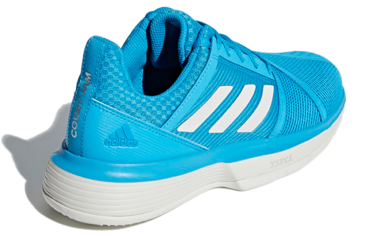 Shop (W) adidas Courtjam Bounce Tennisschuhe Blau/Weiß CG6365