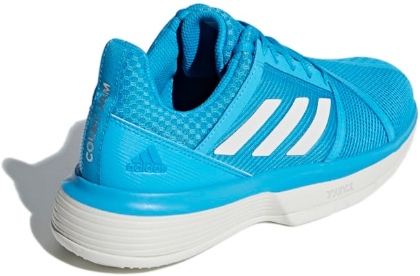 (Women) adidas Courtjam Bounce Clay Shoes Blue/White CG6365 Shop (Women) adidas Courtjam Bounce Clay Shoes Blue/White CG6365
