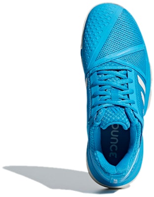 (Women) adidas Courtjam Bounce Clay Shoes Blue/White CG6365 Purchase (Women) adidas Courtjam Bounce Clay Shoes Blue/White CG6365