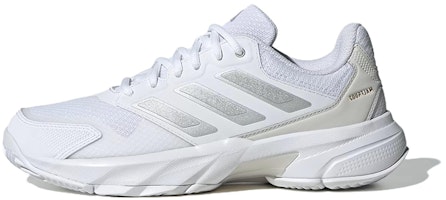 (Women) adidas CourtJam Control 3 'White Silver Metallic' ID2457 (Women) adidas CourtJam Control 3 'White Silver Metallic' ID2457