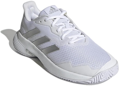 (W) adidas CourtJam Control 'Blanco Plateado Metálico' GY1334 Lookbook (W) adidas CourtJam Control 'Blanco Plateado Metálico' GY1334