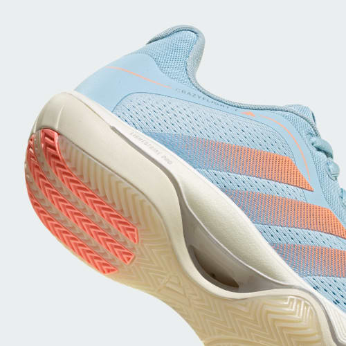 Cheap (W) adidas CrazyFlight 7 Indoor Volleybalschoenen Blauw/Oranje/Wit KJ9559