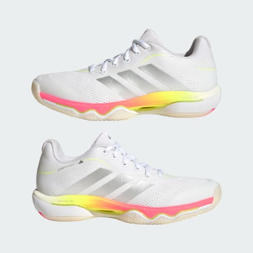 Sizing (W) adidas CrazyFlight 7 Chaussures Volley Blanc/Gris Métallique/Turbo Solaire KI7938