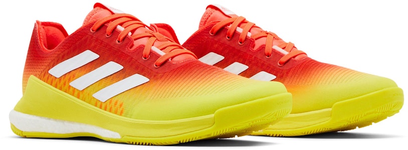 (W) 阿迪达斯Crazyflight红酸黄色运动鞋 H04940 Cheap (W) 阿迪达斯Crazyflight红酸黄色运动鞋 H04940
