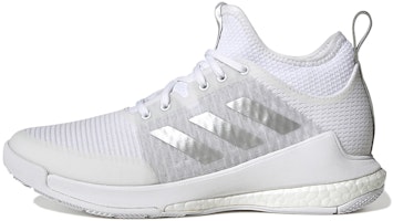 (Women) adidas Crazyflight Mid 2022 'White Silver Metallic' GY9278 (Women) adidas Crazyflight Mid 2022 'White Silver Metallic' GY9278