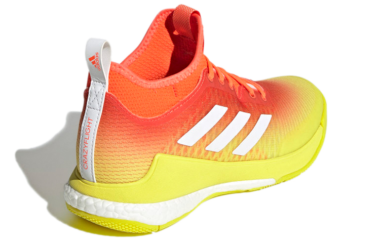Shop (W) adidas Crazyflight Mid ''Rouge Solaire Jaune Acide'' H04964